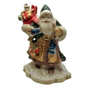 Santa's of the Nations GERMANY Painted Porcelain Christmas Figurine RSVP 1991